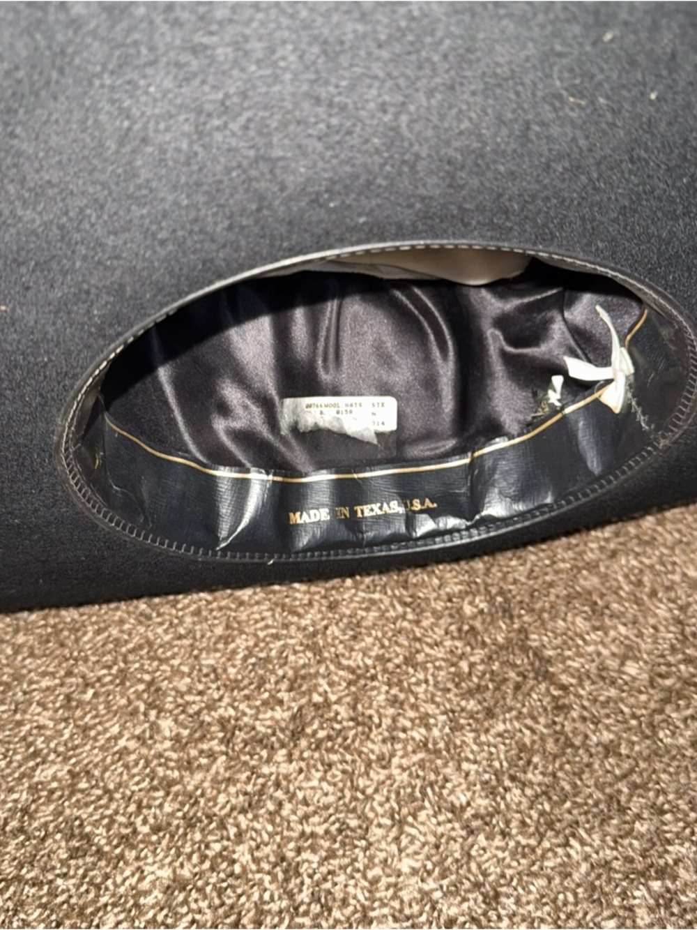 Black Stallion by Stetson Cowboy Hat Sz XX - Picture 10 of 16